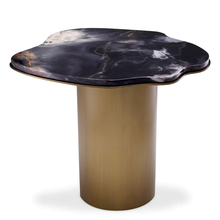 Side Table - Shapiro - Black Marble