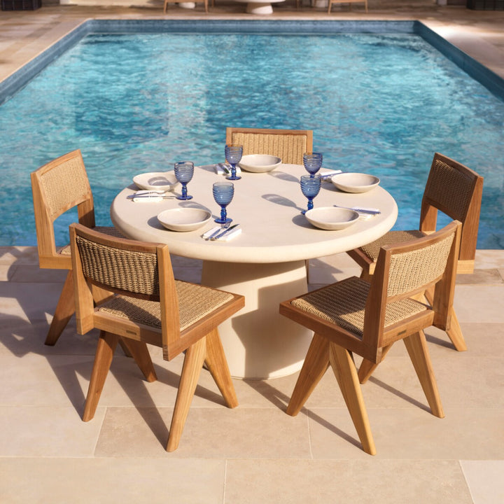 Outdoor Dining Table - Cleon cream