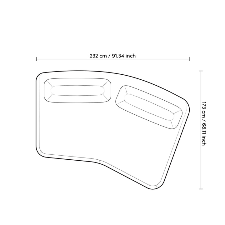 Outdoor Sofa - Residenza mauritius light grey