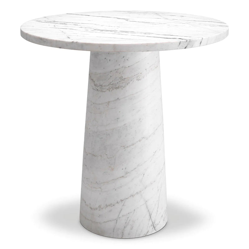 Side Table - Terry - White Marble