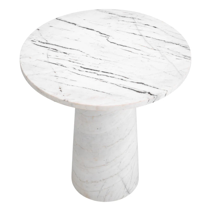 Side Table - Terry - White Marble