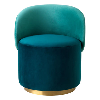 Low Dining Chair Greer - Savona Sea Green Velvet
