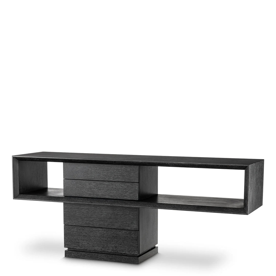 Console Table - Mantua charcoal grey oak veneer