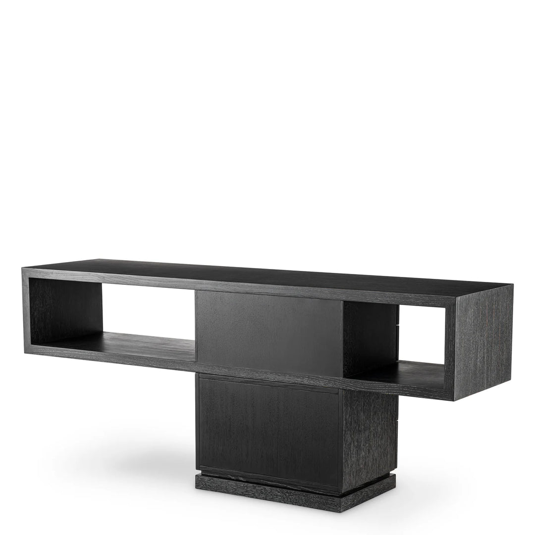 Console Table - Mantua charcoal grey oak veneer
