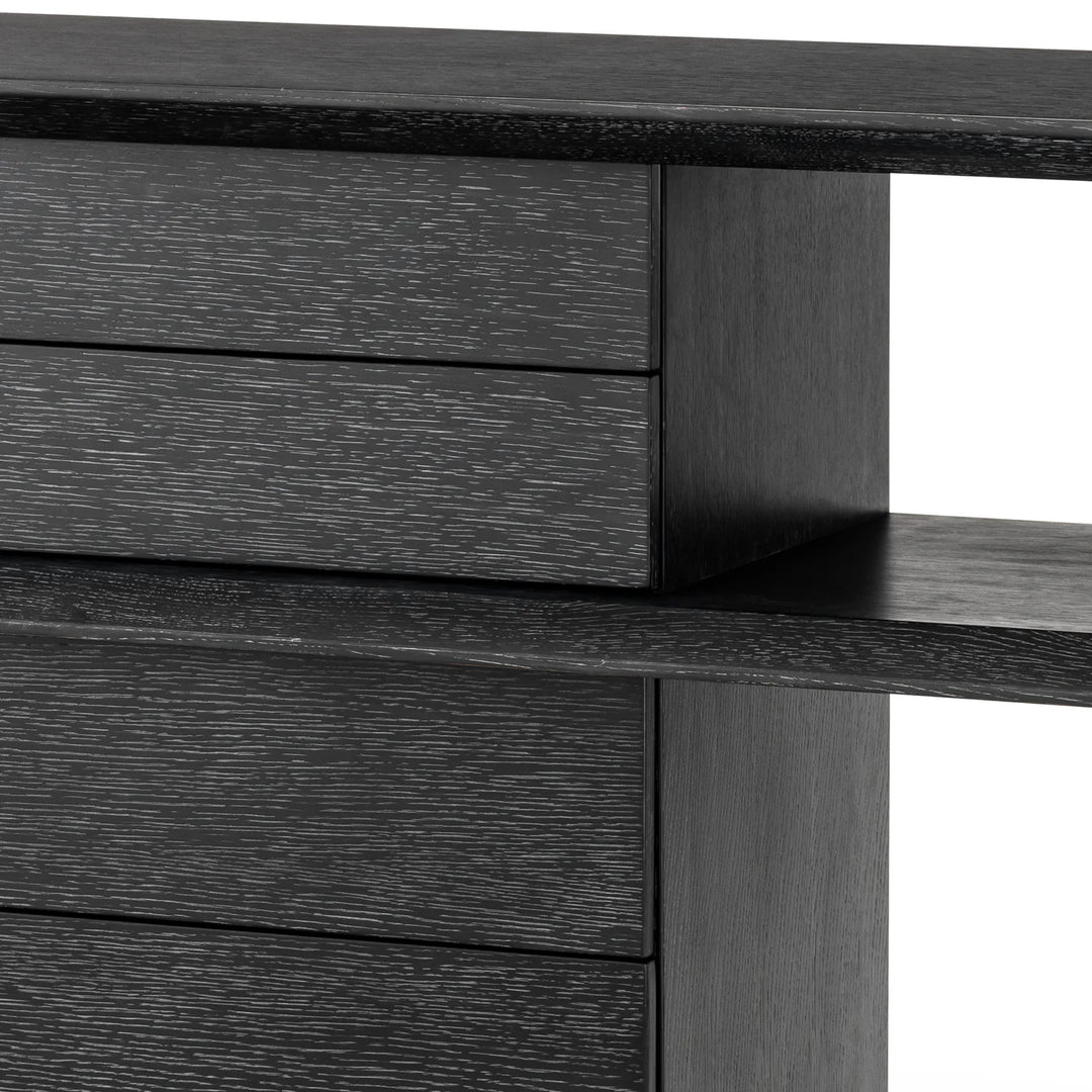 Console Table - Mantua charcoal grey oak veneer