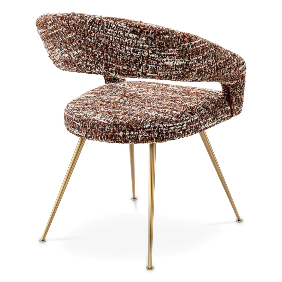 Dining Chair - Bravo - Bouclé Sonata Red