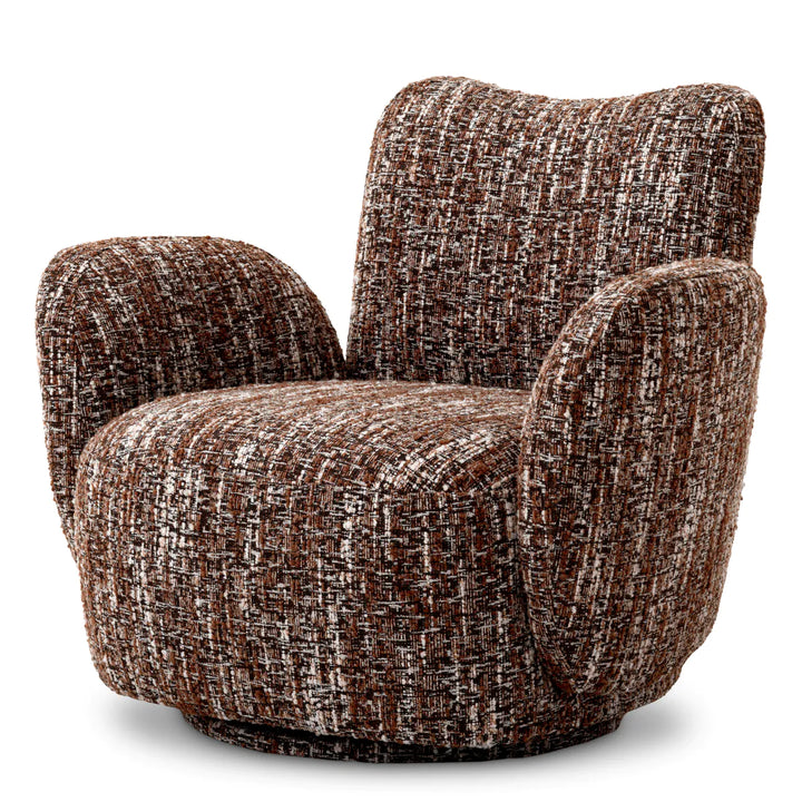 Swivel Chair - Merida bouclé sonata red