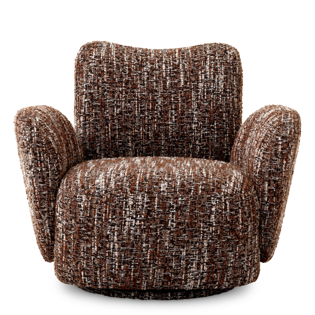 Swivel Chair - Merida bouclé sonata red