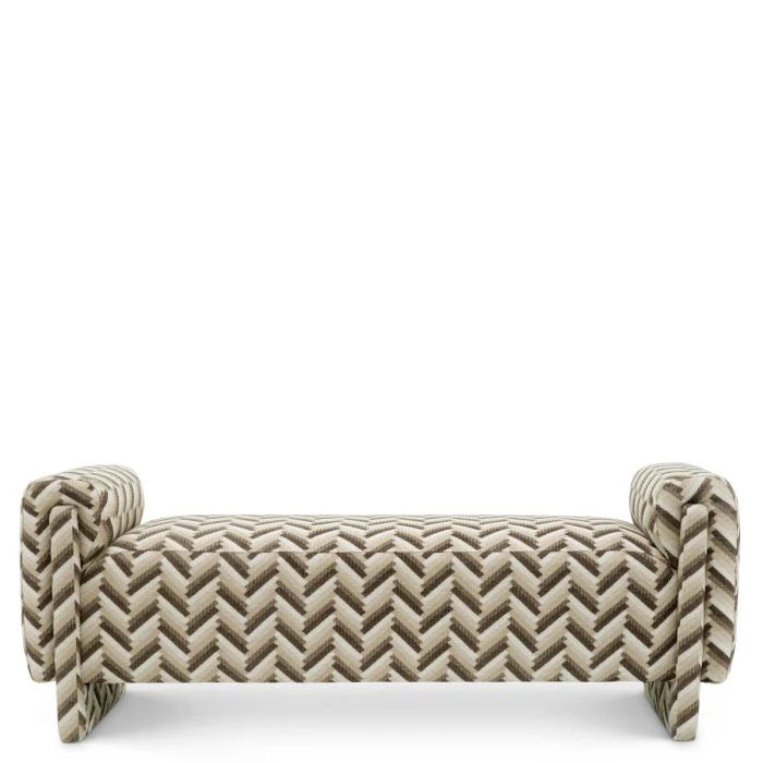Bench - Del Vale - Chevron Brown