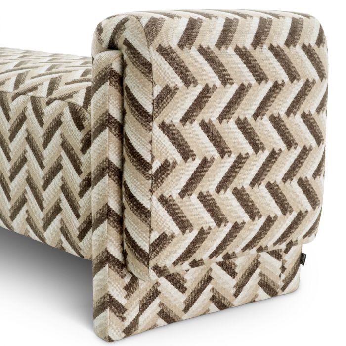 Bench - Del Vale - Chevron Brown