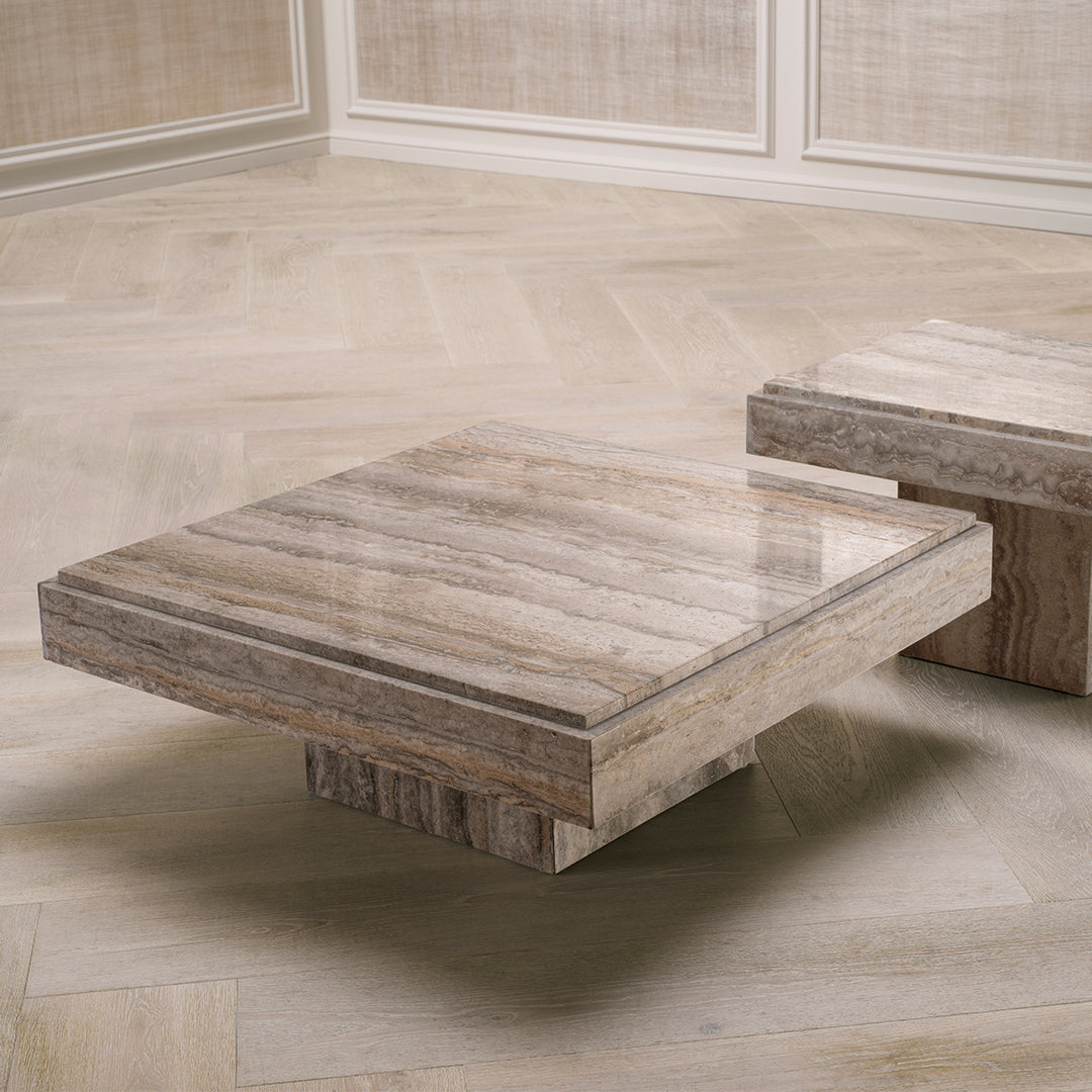 Coffee Table - Sartoria - Silver Travertine
