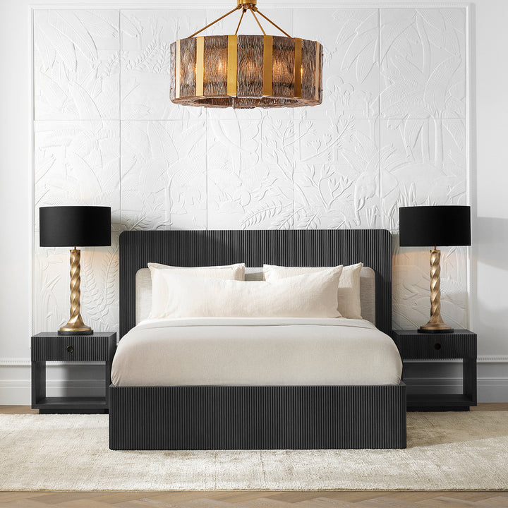Bed Frame - Dimitrios - Charcoal grey