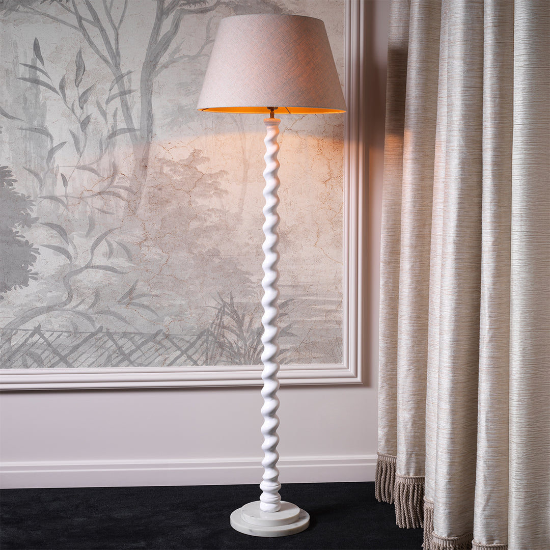 Floor Lamp - Massimo - Piano white finish