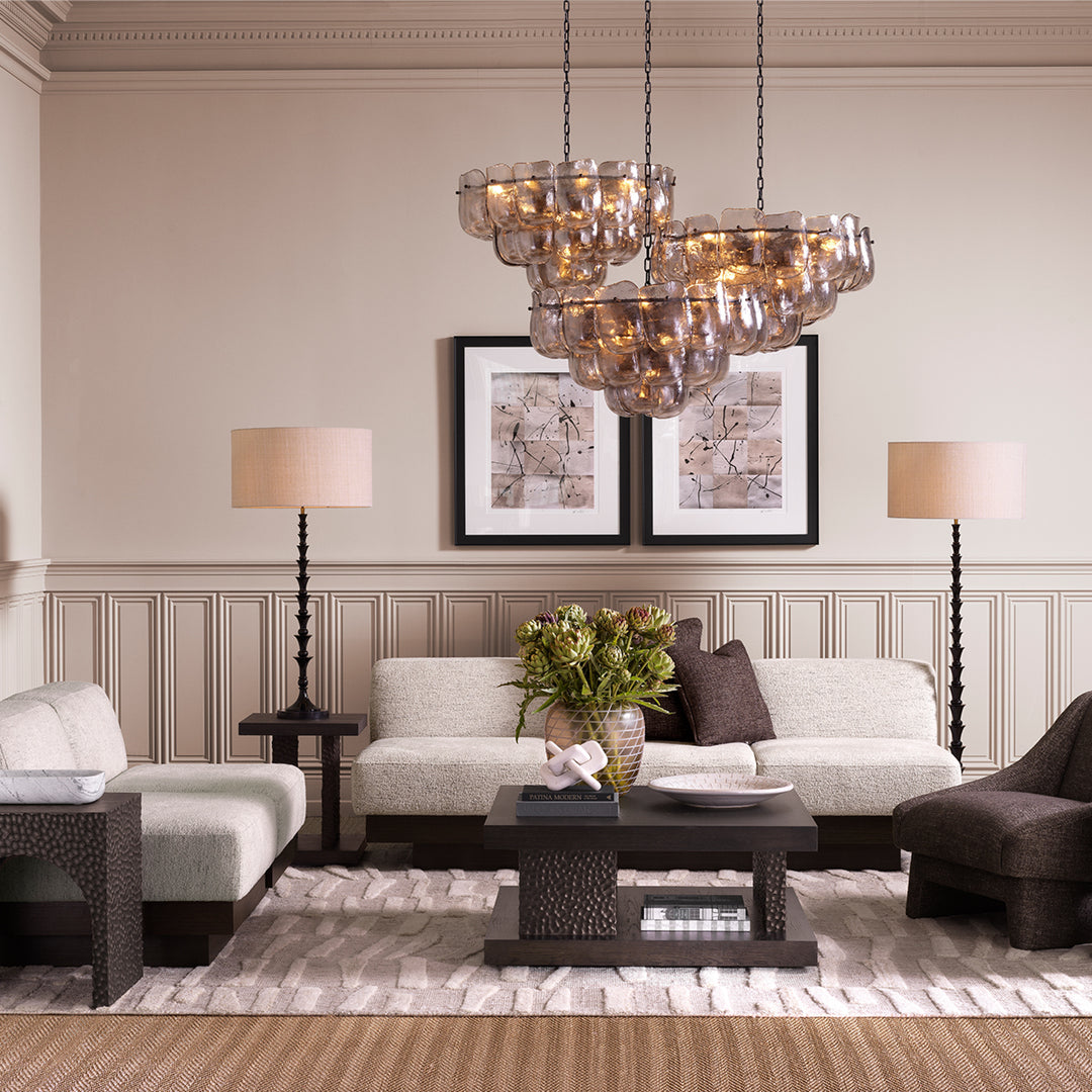 Floor Lamp - Arabella -  Piano black finish