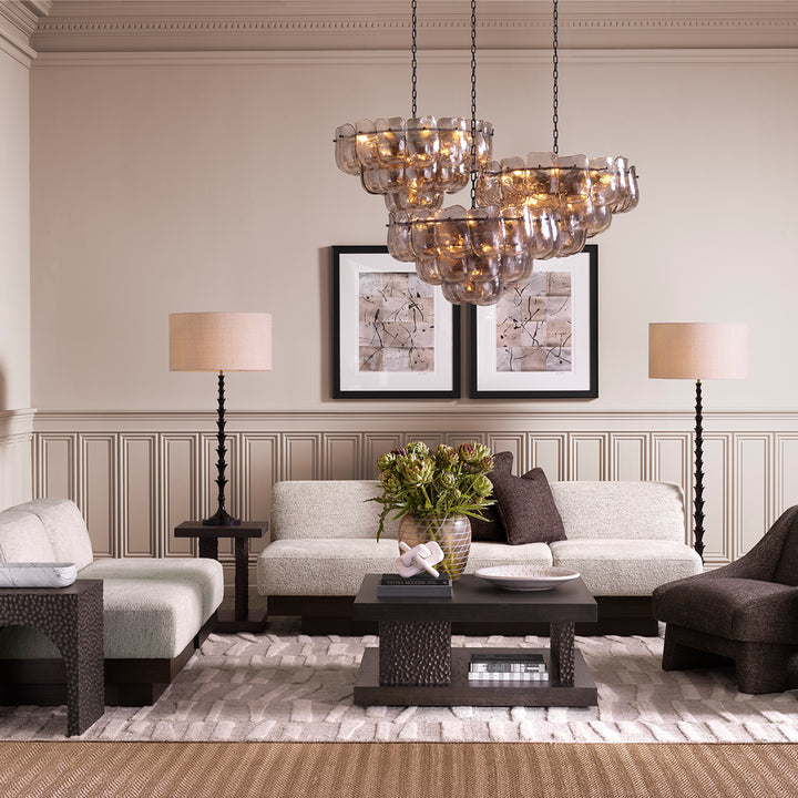 Floor Lamp - Arabella -  Piano black finish