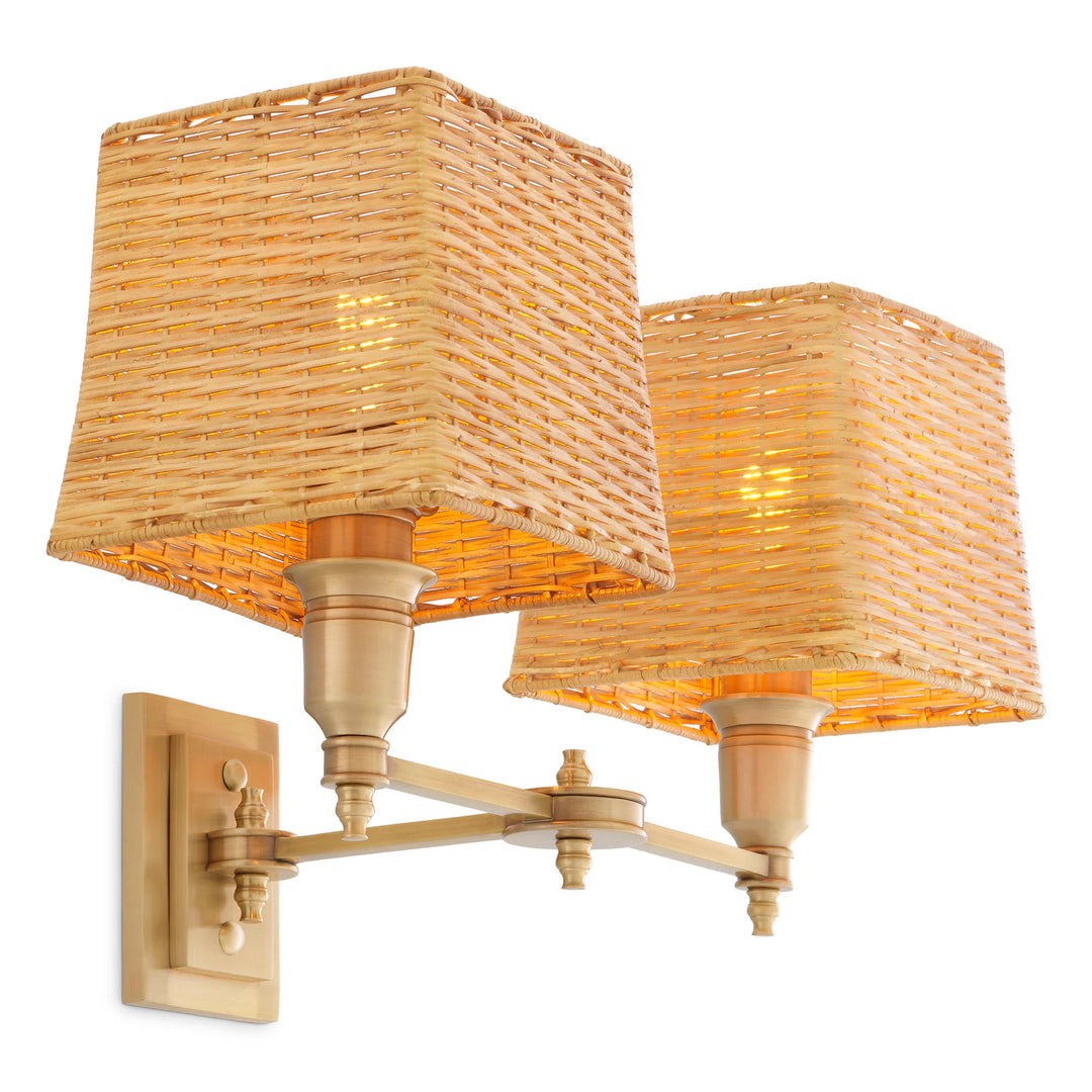 Wall Lamp - Lexington Double - Antique brass