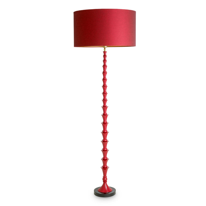 Floor Lamp - Arabella -  Bordeaux red finish