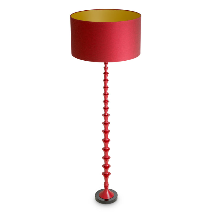 Floor Lamp - Arabella -  Bordeaux red finish
