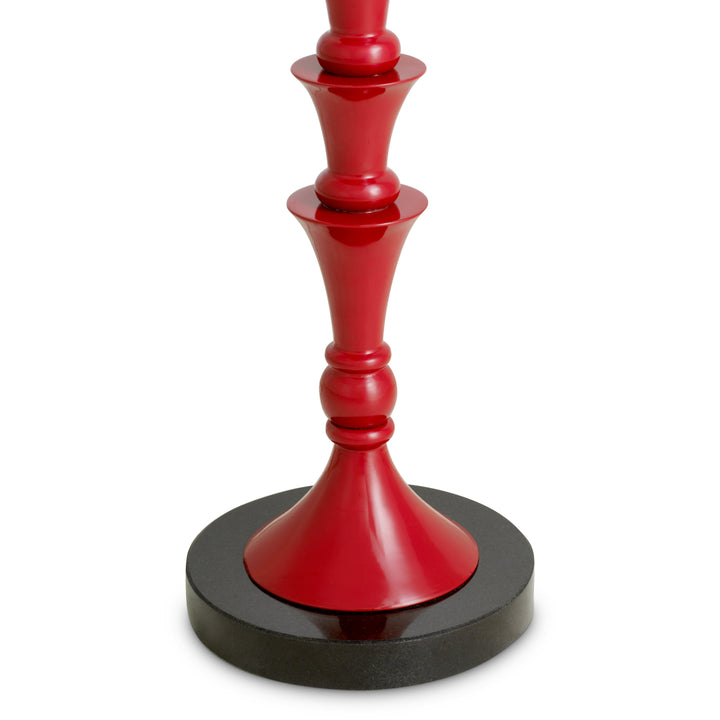 Floor Lamp - Arabella -  Bordeaux red finish