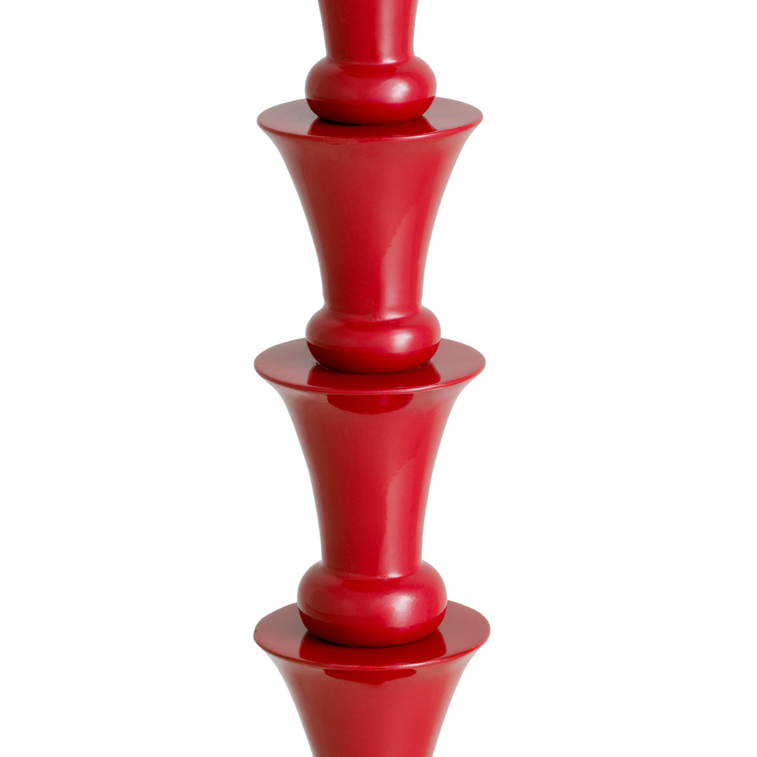 Floor Lamp - Arabella -  Bordeaux red finish