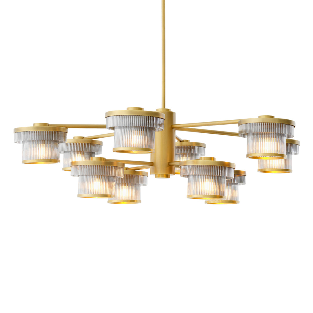 Chandelier - smoke - glass - Andromeda