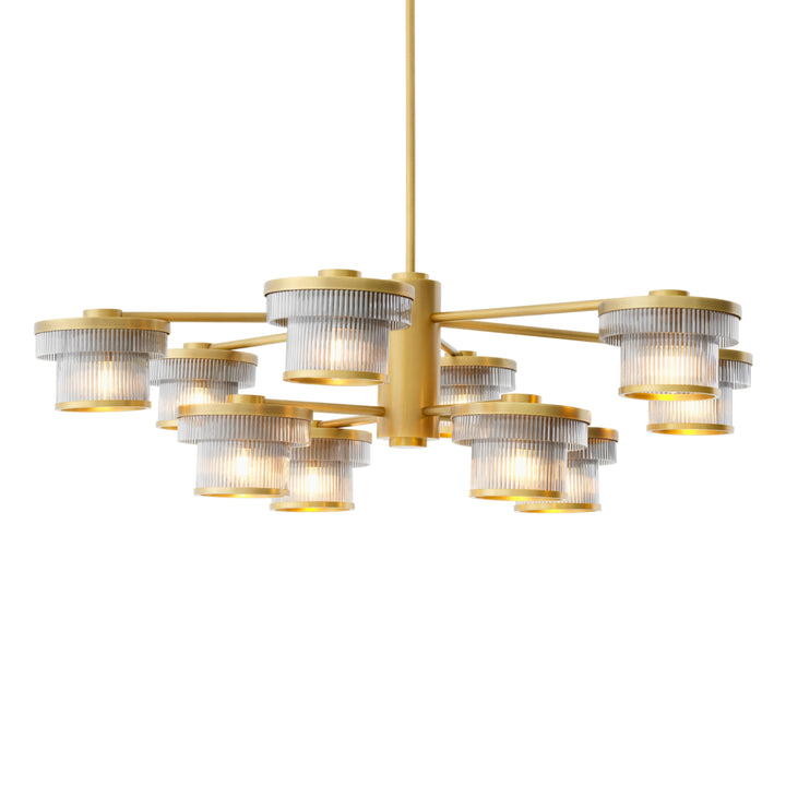 Chandelier - smoke - glass - Andromeda