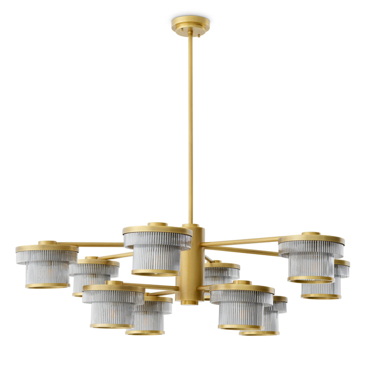 Chandelier - smoke - glass - Andromeda
