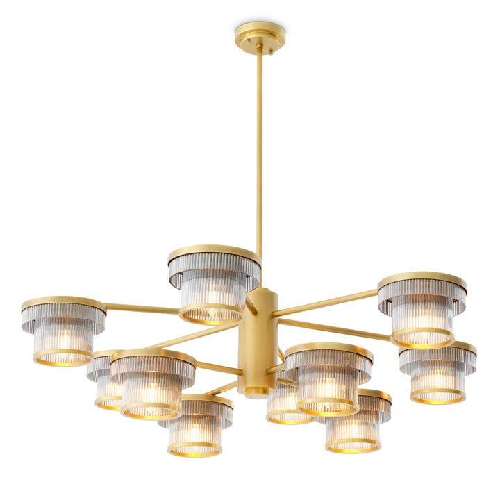 Chandelier - smoke - glass - Andromeda