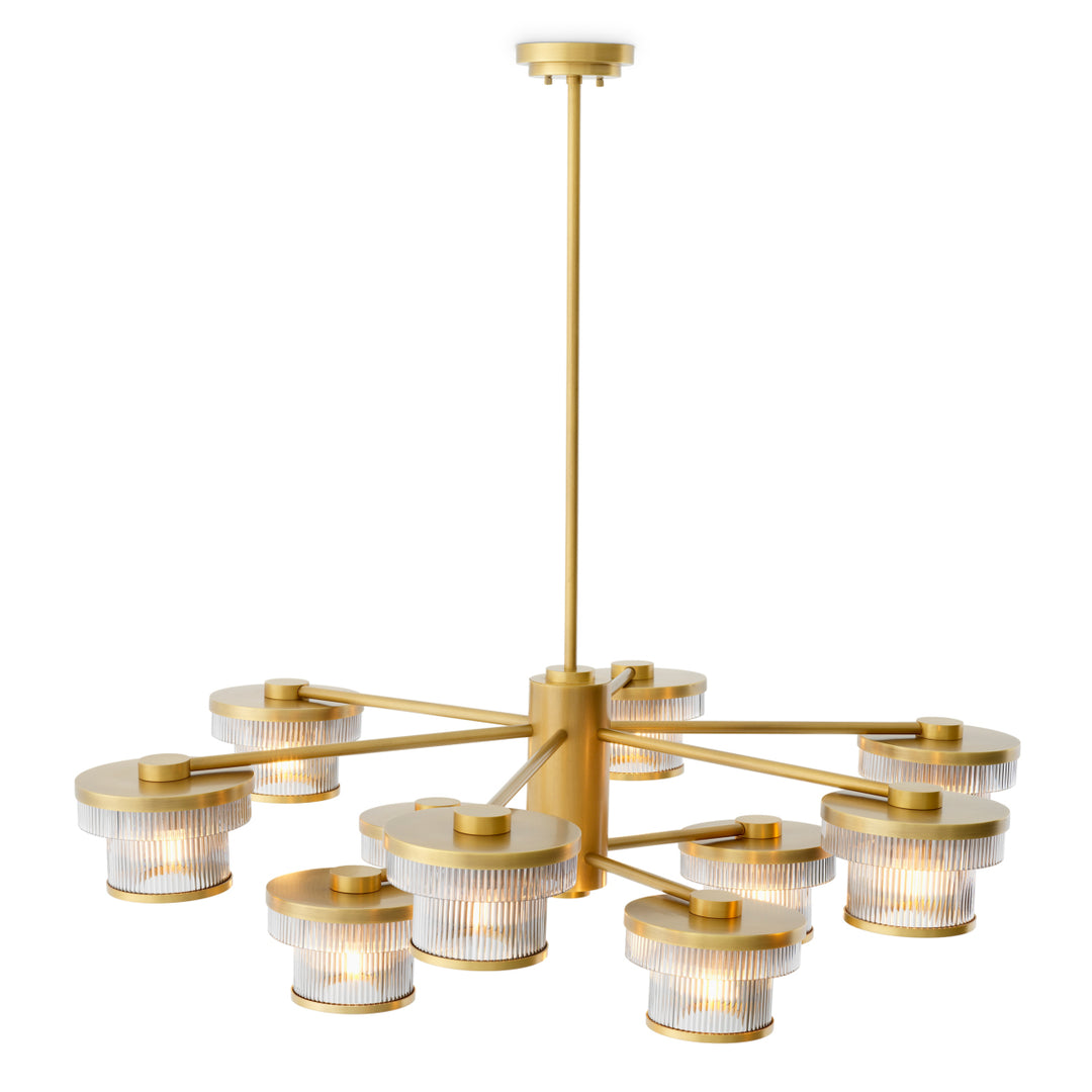 Chandelier - smoke - glass - Andromeda