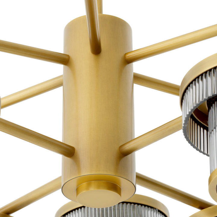 Chandelier - smoke - glass - Andromeda