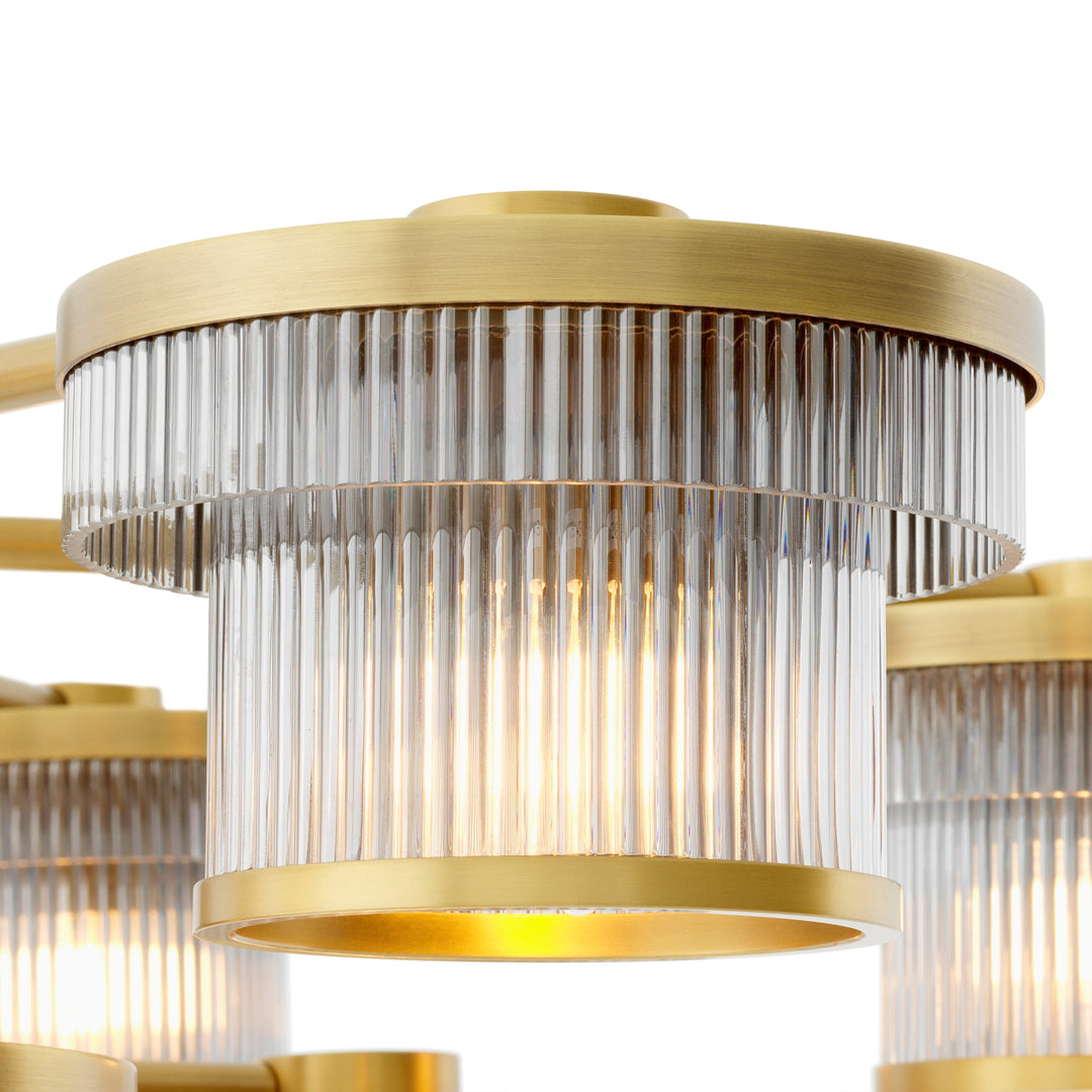 Chandelier - smoke - glass - Andromeda