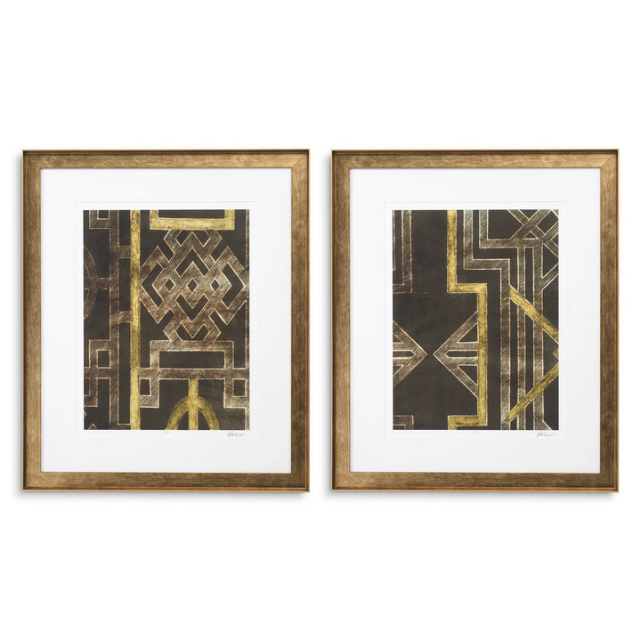 Print - Trellis Pattern - By Ethan Harper I - set of 2