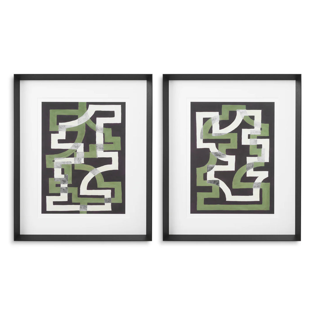 Print - Window Trellis - By Michael Willett - Set of 2