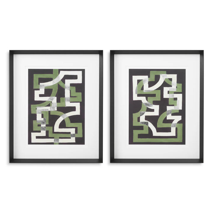 Print - Window Trellis - By Michael Willett - Set of 2