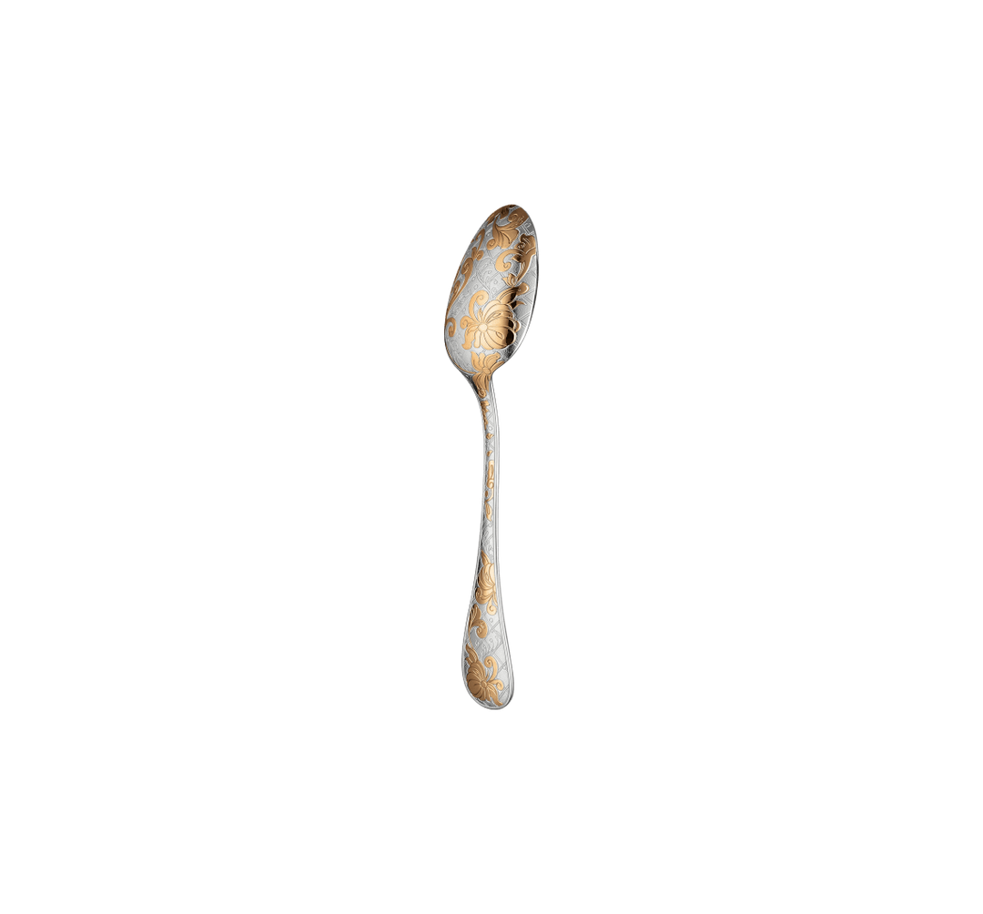 Jardin d'Eden - Coffee spoon - Partially Gilded Silver Plated