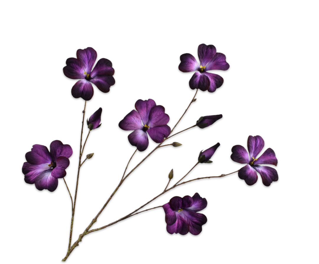 Petunia Branch - Purple - 95cm