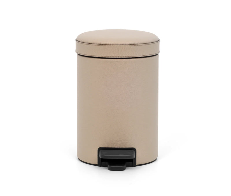 Round Pedal Bin - Taupe