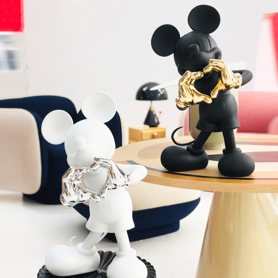 Mickey - With Love - Black & Gold Medium