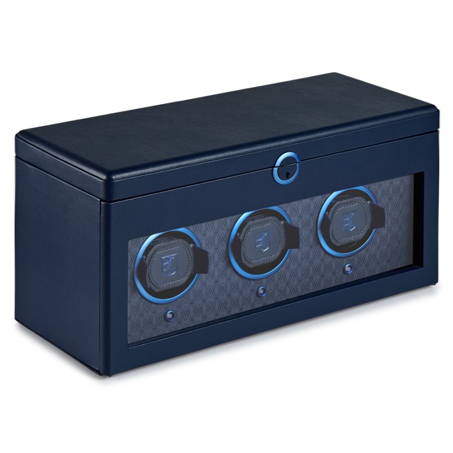 Watch Winder - Earth Triple - Midnight Blue