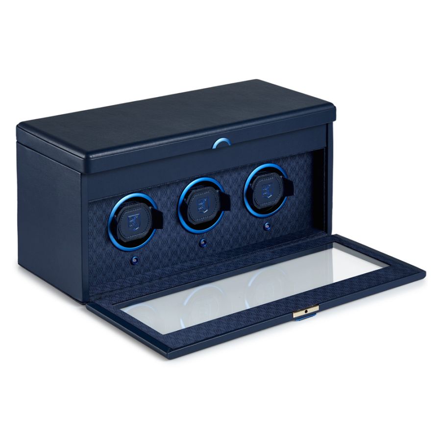 Watch Winder - Earth Triple - Midnight Blue