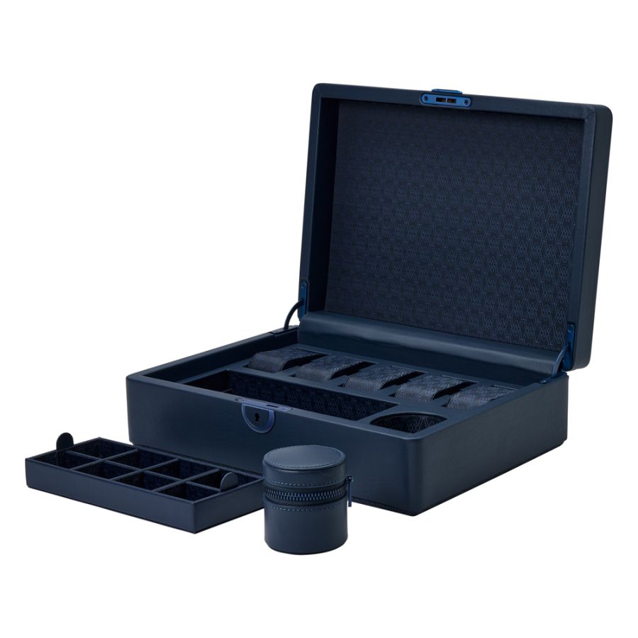 Watch Box - Earth 5 Piece - Midnight Blue - With Storage