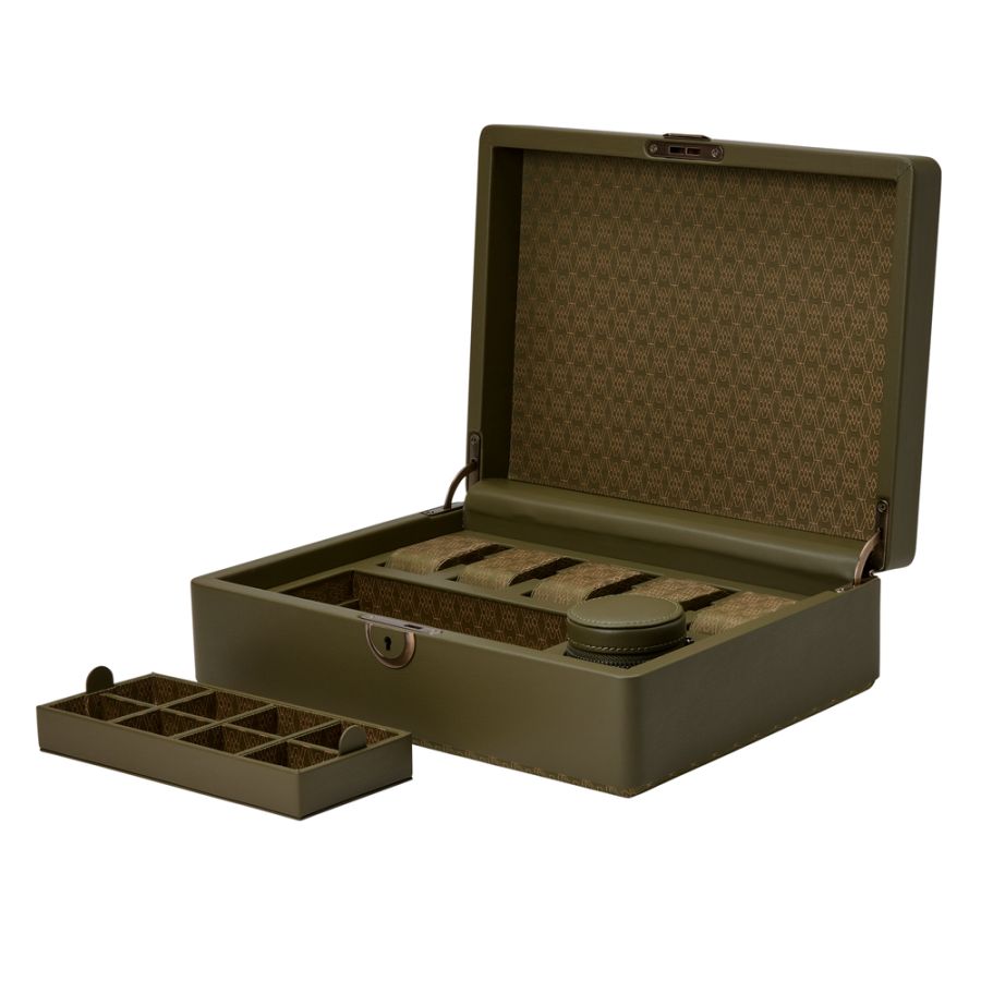 Watch Box - Earth 5 Piece - Olive - With Storage