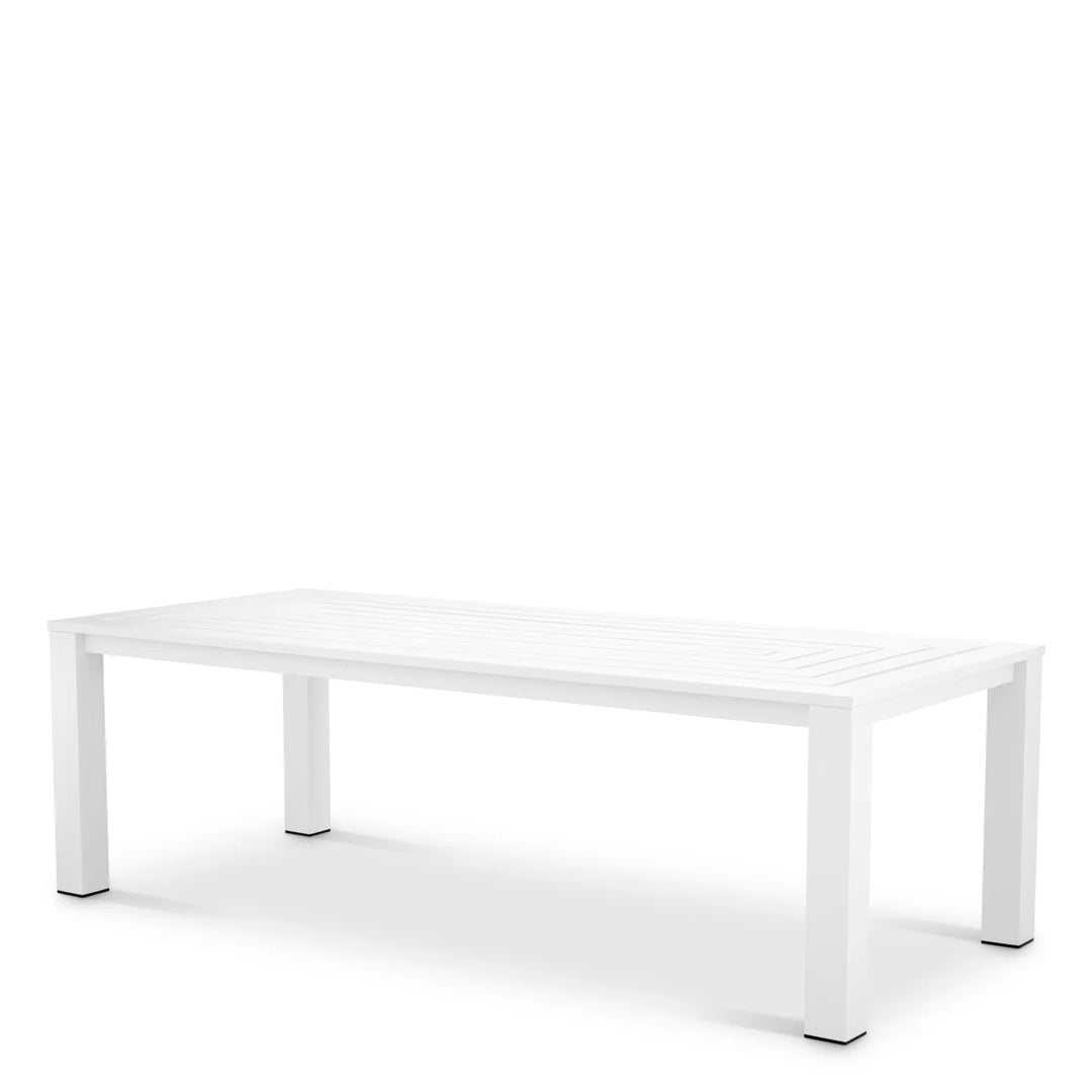 Outdoor Dining Table - Vistamar matte - White
