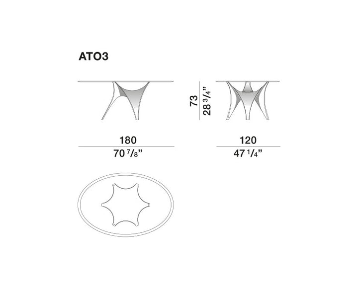 Dining Table - Arc - By Foster + Partners