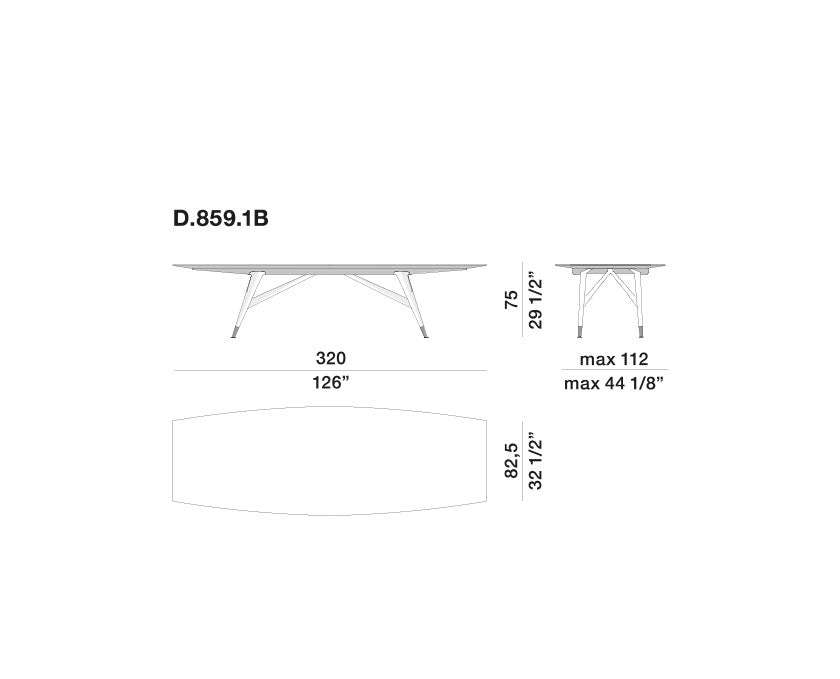 Dining Table - D.859.1 - By Gio Ponti