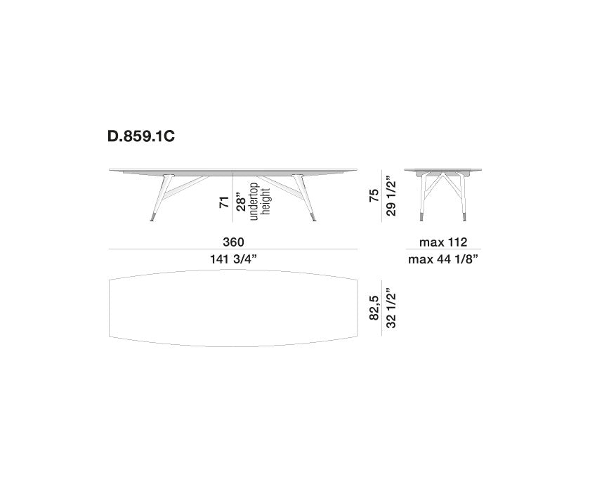 Dining Table - D.859.1 - By Gio Ponti
