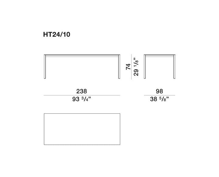 Dining Table - Half a Square - By Michael Anastassiades