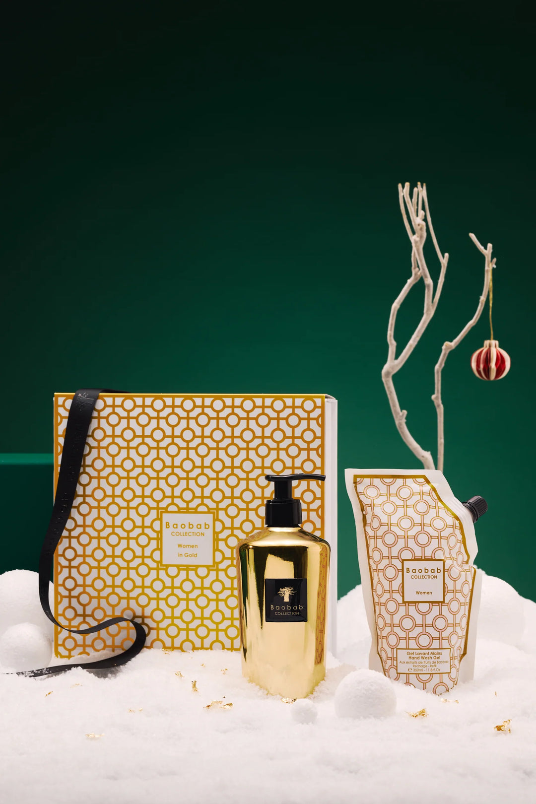 Gift Box - Hand Wash Gel Women In Gold