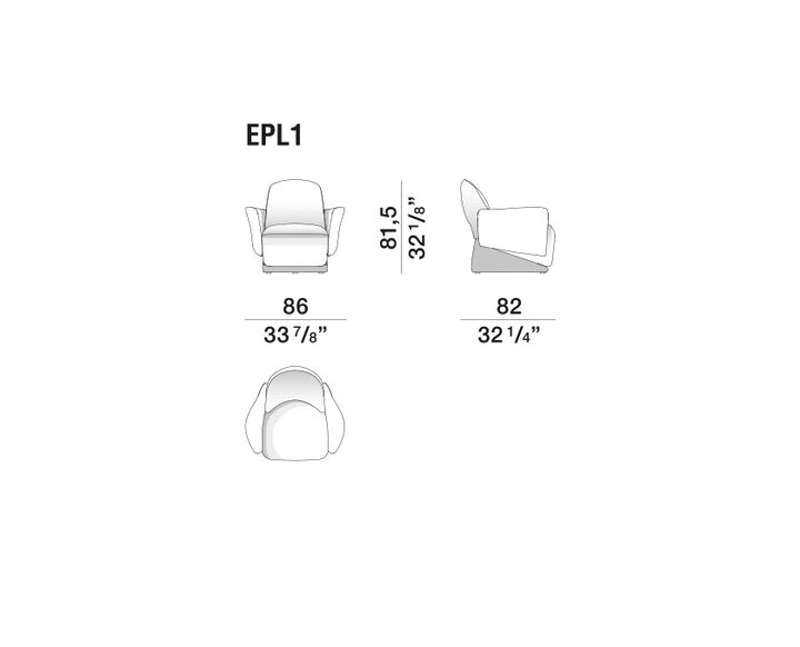 Armchair - Eugène - By Christophe Delcourt
