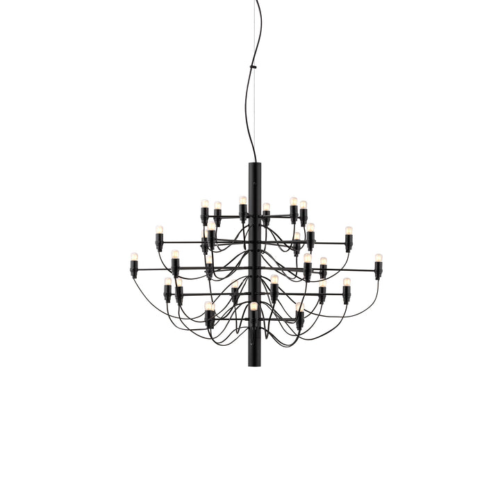 Pendant Lamp - 2097/18 - Frosted Bulbs - Matt Black
